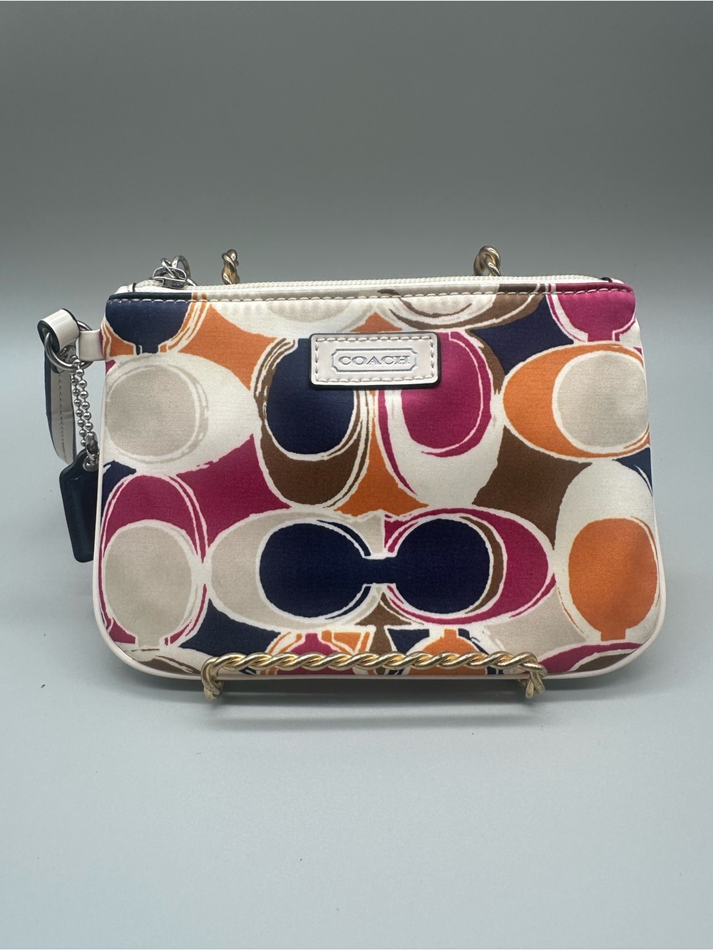 COACH Multicolor Signature C Wristlet